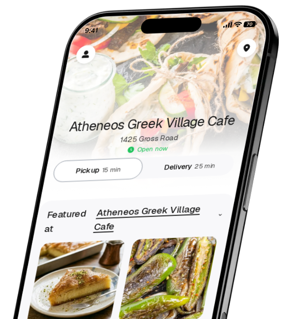 Atheneos Greek Village Cafe app preview
