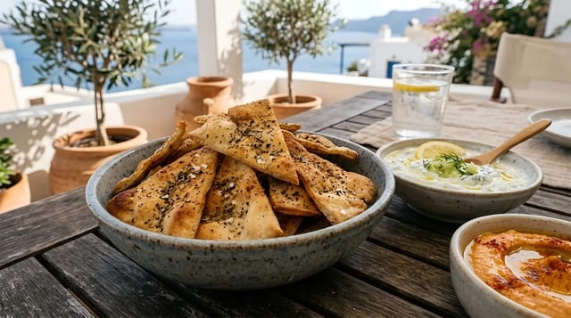 SIDE OF PITA CHIPS.