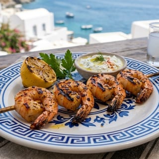 SHRIMP SOUVLAKI (1)