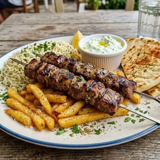 LAMB SOUVLAKI ENTREE