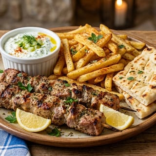 PORK SOUVLAKI ENTREE