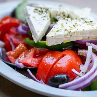 GREEK VILLAGE SALAD HORIATIKI” (No Lettuce)