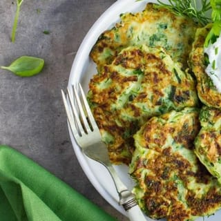 ZUCCHINI FRITTERS (VE) (VG)